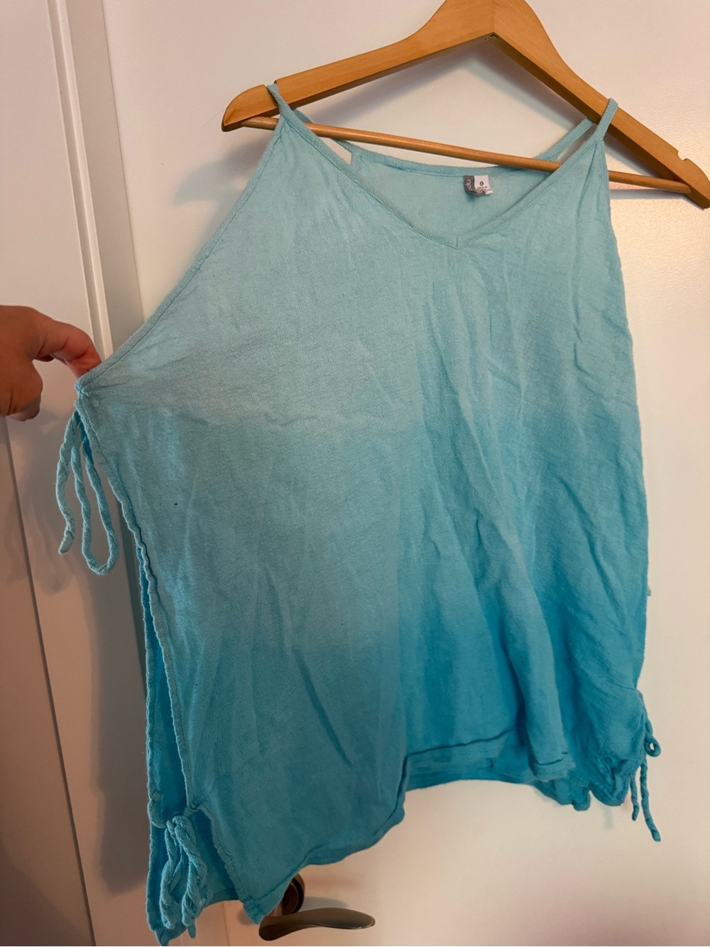 Rip Curl Aqua Gauze Beach Cover Up Tank Top Oversized Small - Picture 3 of 11